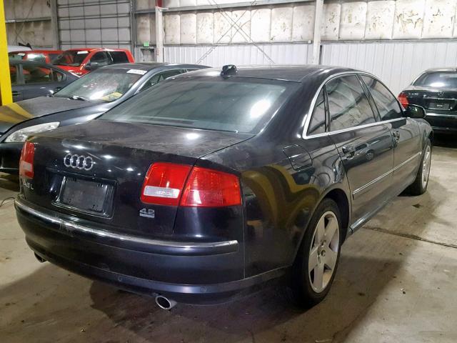 WAUML44E74N014764 - 2004 AUDI A8 L QUATT BLACK photo 4