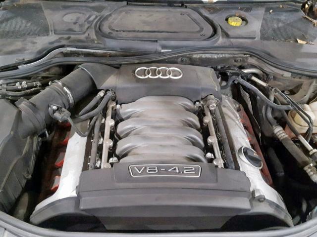 WAUML44E74N014764 - 2004 AUDI A8 L QUATT BLACK photo 7