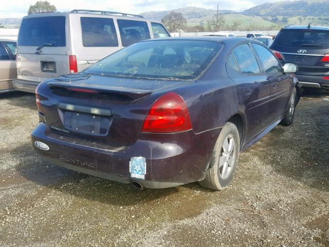 2G2WP552771184871 - 2007 PONTIAC GRAND PRIX PURPLE photo 4