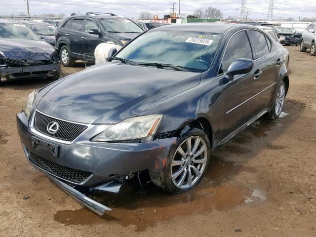 JTHCK262972011474 - 2007 LEXUS IS 250 GRAY photo 2