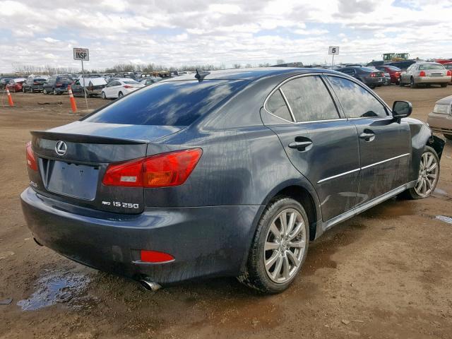 JTHCK262972011474 - 2007 LEXUS IS 250 GRAY photo 4