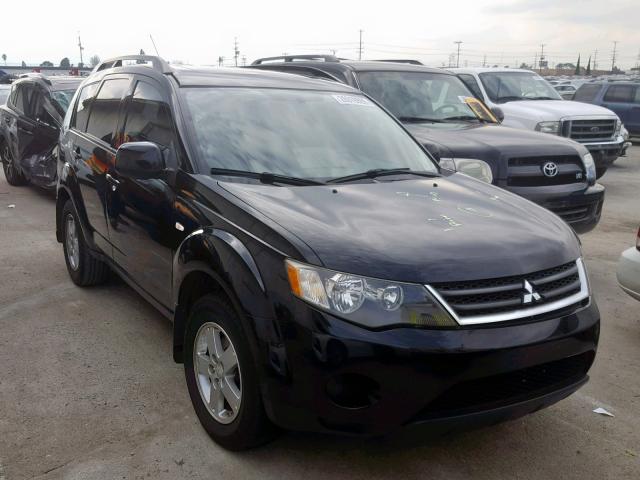 JA4MT31X57Z003837 - 2007 MITSUBISHI OUTLANDER BLACK photo 1