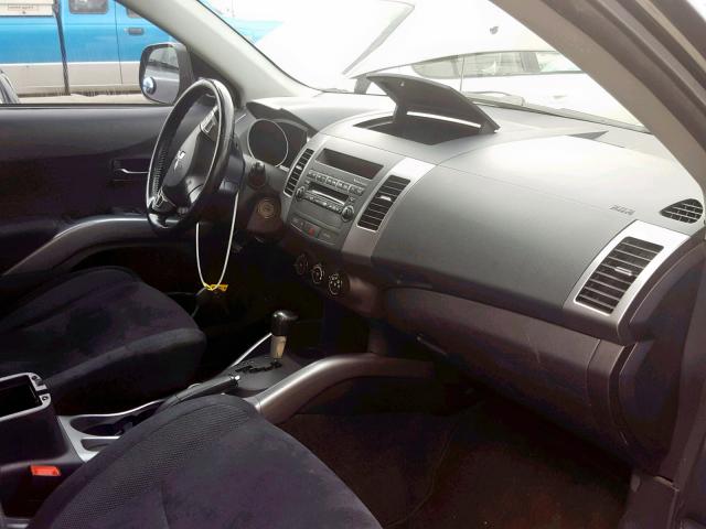 JA4MT31X57Z003837 - 2007 MITSUBISHI OUTLANDER BLACK photo 5