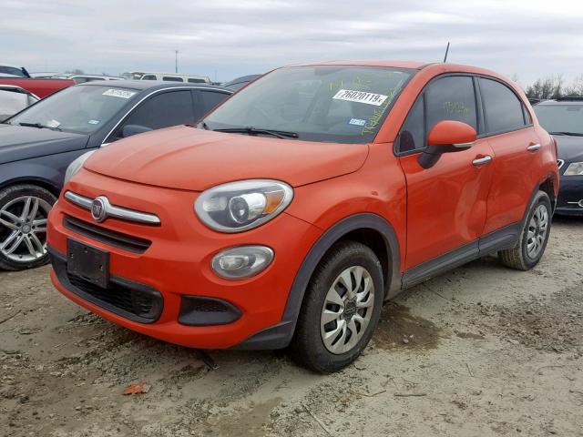 ZFBCFXAT0GP344588 - 2016 FIAT 500X POP ORANGE photo 2