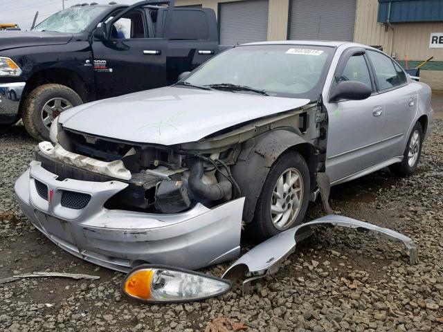 1G2NF52EX4C256620 - 2004 PONTIAC GRAND AM S SILVER photo 2