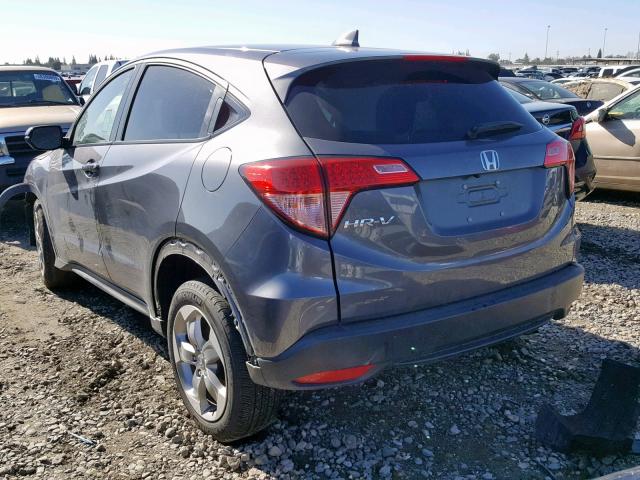 3CZRU5H57HG706196 - 2017 HONDA HR-V EX GRAY photo 3