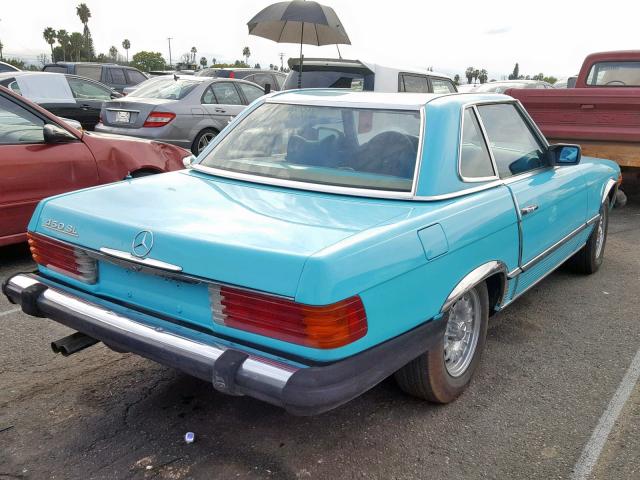 00010704412030490 - 1976 MERCEDES-BENZ 450 SL TEAL photo 4