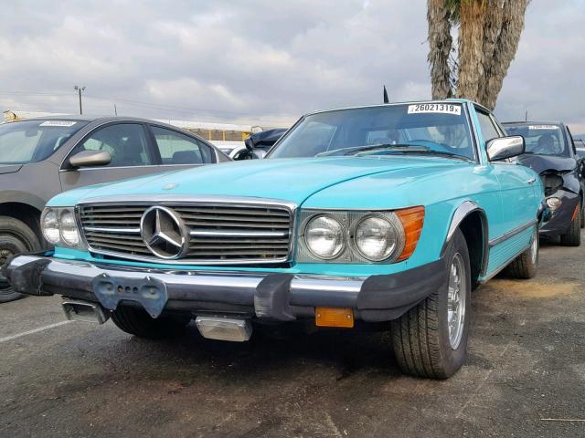 00010704412030490 - 1976 MERCEDES-BENZ 450 SL TEAL photo 9