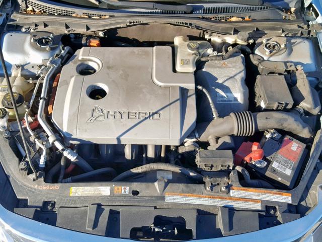 3FADP0L33AR384608 - 2010 FORD FUSION HYB BLUE photo 7