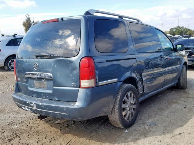 5GADV33L65D259104 - 2005 BUICK TERRAZA CX BLUE photo 4