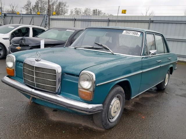 11511010070395 - 1969 MERCEDES-BENZ 220  GREEN photo 2