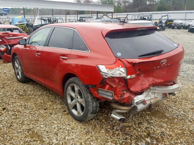 4T3BK11A29U004639 - 2009 TOYOTA VENZA BASE RED photo 3