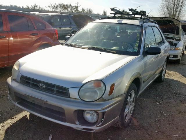 JF1GG68542G835550 - 2002 SUBARU IMPREZA OU SILVER photo 2