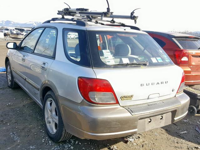 JF1GG68542G835550 - 2002 SUBARU IMPREZA OU SILVER photo 3