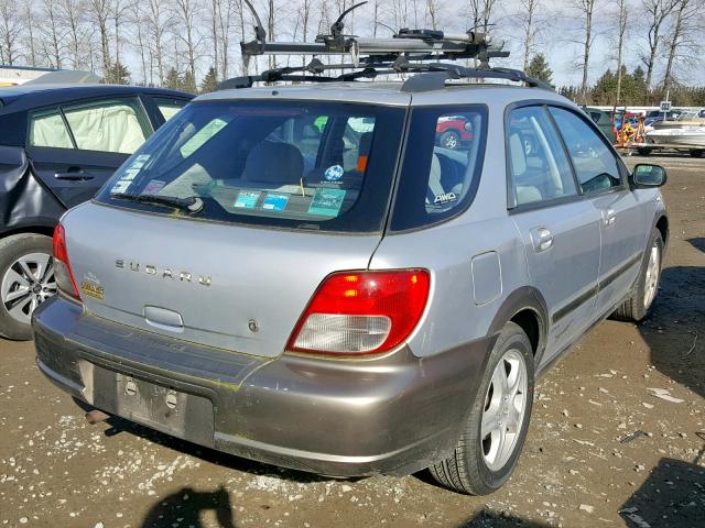 JF1GG68542G835550 - 2002 SUBARU IMPREZA OU SILVER photo 4