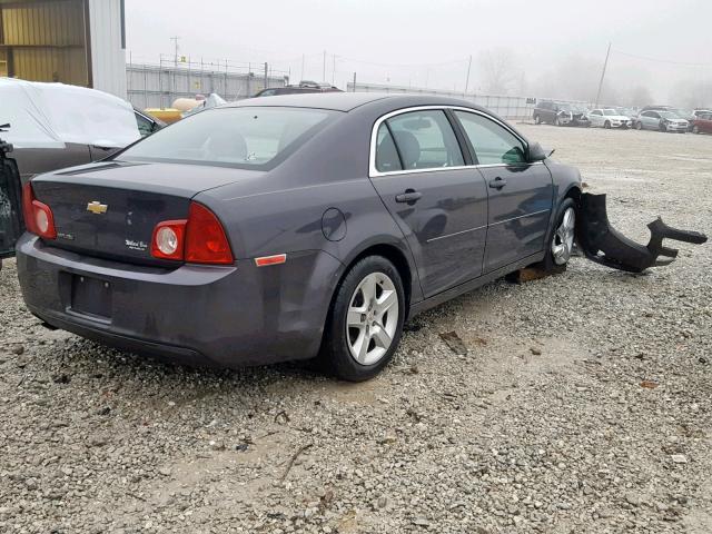 1G1ZA5EUXCF391522 - 2012 CHEVROLET MALIBU LS GRAY photo 4