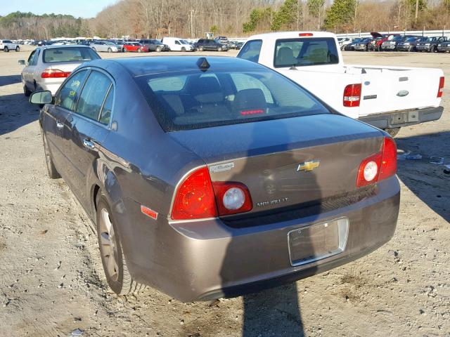 1G1ZC5E01CF148656 - 2012 CHEVROLET MALIBU 1LT 棕色 照片 3