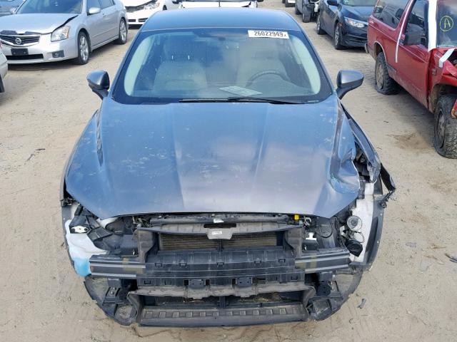 3FA6P0G79ER368103 - 2014 FORD FUSION S GRAY photo 7