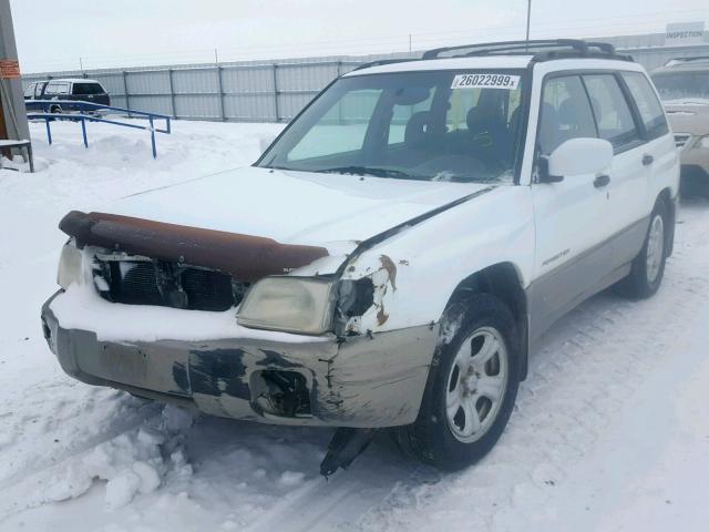 JF1SF65531H711280 - 2001 SUBARU FORESTER S WHITE photo 2