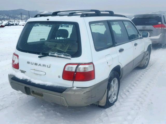 JF1SF65531H711280 - 2001 SUBARU FORESTER S WHITE photo 4