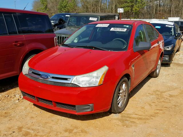 1FAHP35N38W223426 - 2008 FORD FOCUS SE RED photo 2