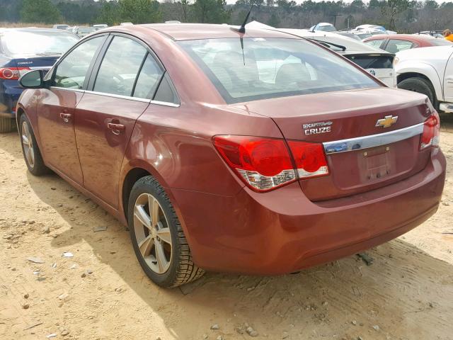 1G1PE5SB0D7190397 - 2013 CHEVROLET CRUZE LT RED photo 3