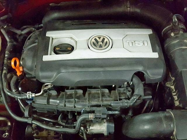 WVWBA71F59V011402 - 2009 VOLKSWAGEN EOS TURBO RED photo 7