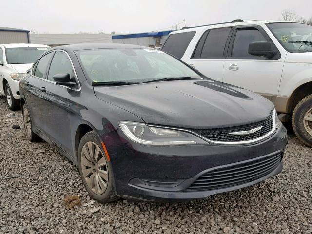 1C3CCCFB3FN550937 - 2015 CHRYSLER 200 LX BLACK photo 1