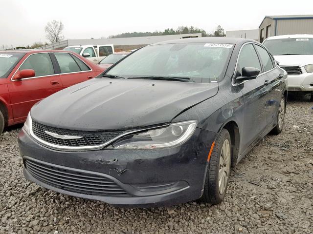 1C3CCCFB3FN550937 - 2015 CHRYSLER 200 LX BLACK photo 2