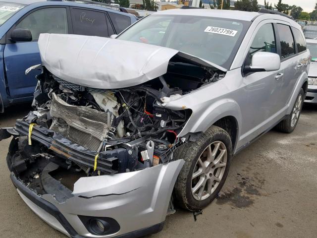 3D4PG1FG1BT538803 - 2011 DODGE JOURNEY MA SILVER photo 2