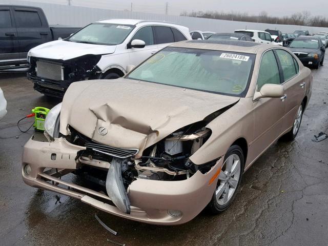 JTHBA30G555121264 - 2005 LEXUS ES 330 GOLD photo 2