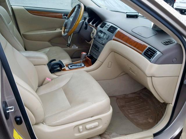 JTHBA30G555121264 - 2005 LEXUS ES 330 GOLD photo 5