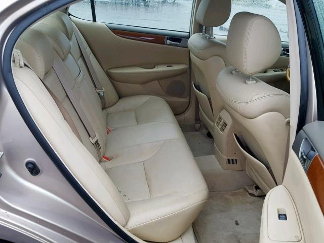 JTHBA30G555121264 - 2005 LEXUS ES 330 GOLD photo 6