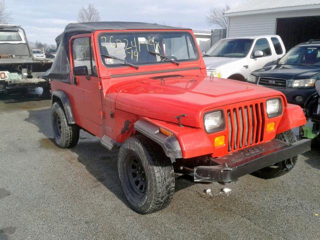 1J4FY19P5PP205012 - 1993 JEEP WRANGLER / RED photo 1