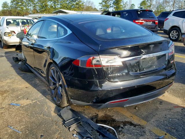 5YJSA1H26EFP64638 - 2014 TESLA MODEL S BLACK photo 3