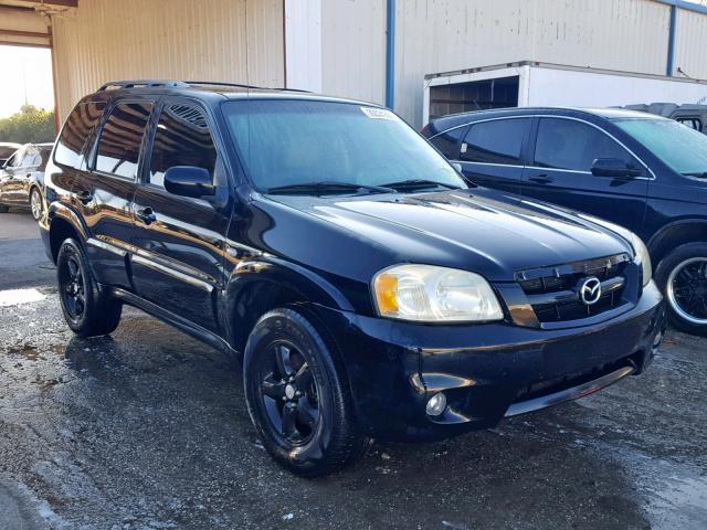 4F2YZ04105KM60556 - 2005 MAZDA TRIBUTE S BLACK photo 1