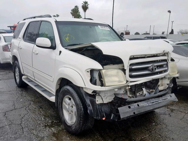 5TDZT38A71S038076 - 2001 TOYOTA SEQUOIA LI WHITE photo 1