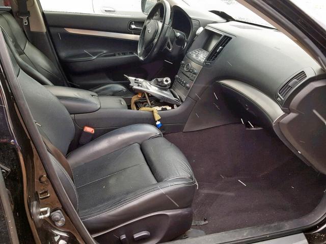 JN1CV6AR6CM678766 - 2012 INFINITI G37 BLACK photo 5