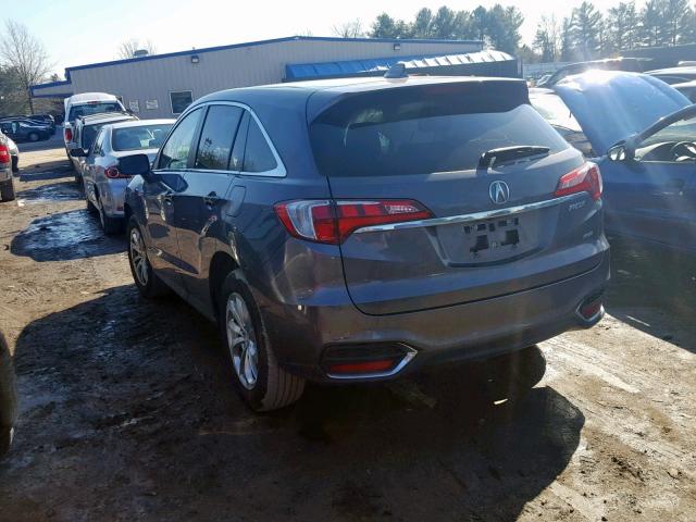 5J8TB4H34JL023988 - 2018 ACURA RDX BASE BLUE photo 3