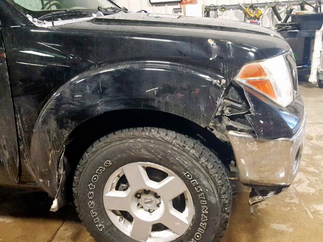 1N6AD09W77C442327 - 2007 NISSAN FRONTIER C BLACK photo 10