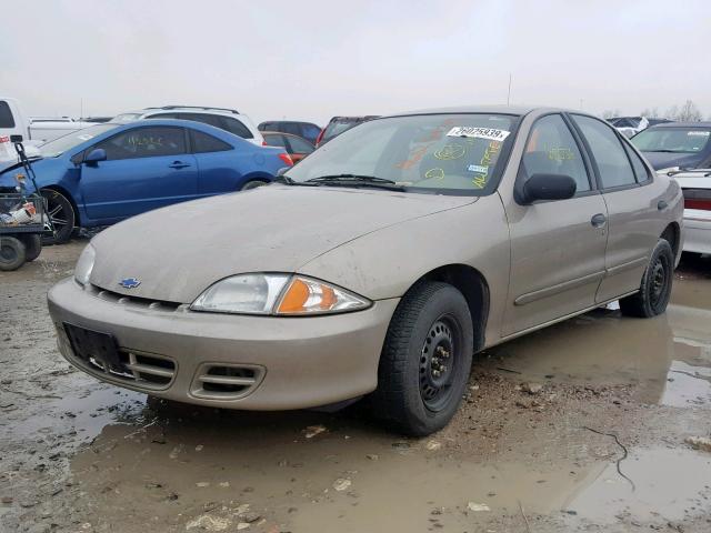 1G1JC524227349785 - 2002 CHEVROLET CAVALIER B TAN photo 2