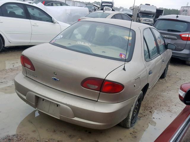 1G1JC524227349785 - 2002 CHEVROLET CAVALIER B TAN photo 4