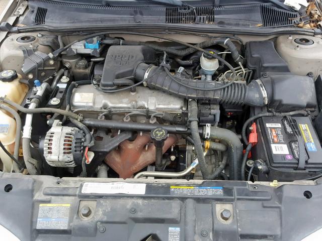 1G1JC524227349785 - 2002 CHEVROLET CAVALIER B TAN photo 7