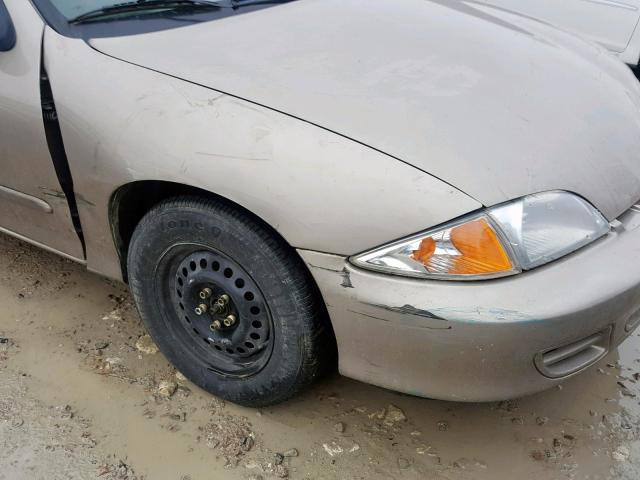 1G1JC524227349785 - 2002 CHEVROLET CAVALIER B TAN photo 9