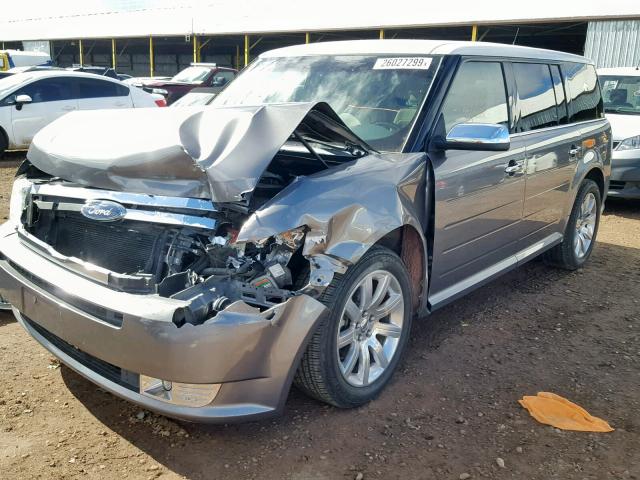 2FMDK53C49BA01013 - 2009 FORD FLEX LIMIT GRAY photo 2