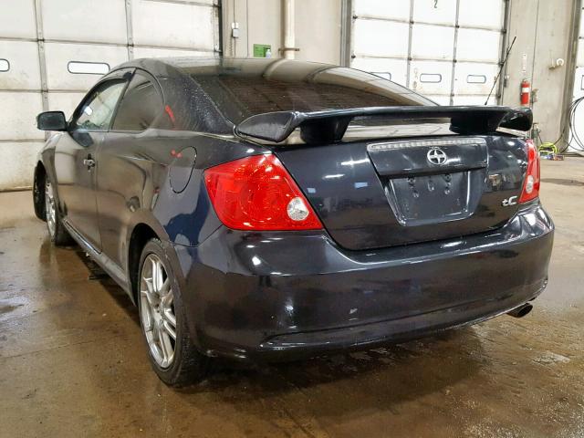 JTKDE177170202554 - 2007 TOYOTA SCION TC შავი ფოტო 3
