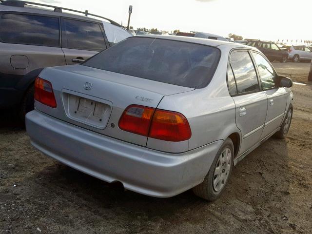 2HGEJ6616XH534360 - 1999 HONDA CIVIC BASE Gümüş foto 4