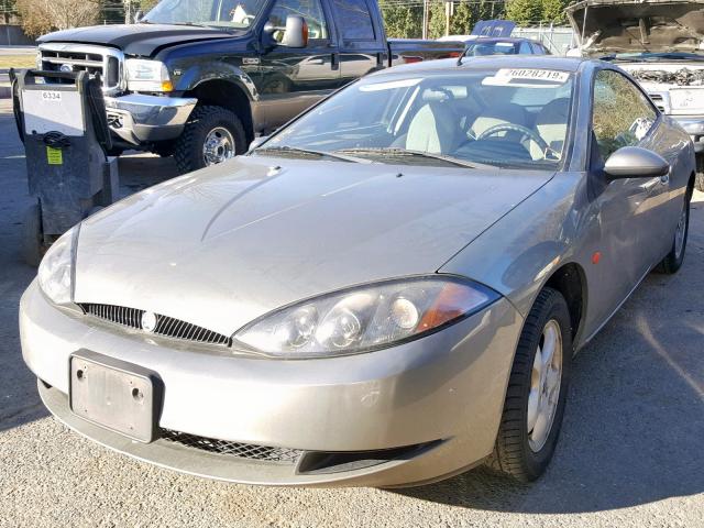 1ZWFT61L6X5624954 - 1999 MERCURY COUGAR V6 GRAY photo 2