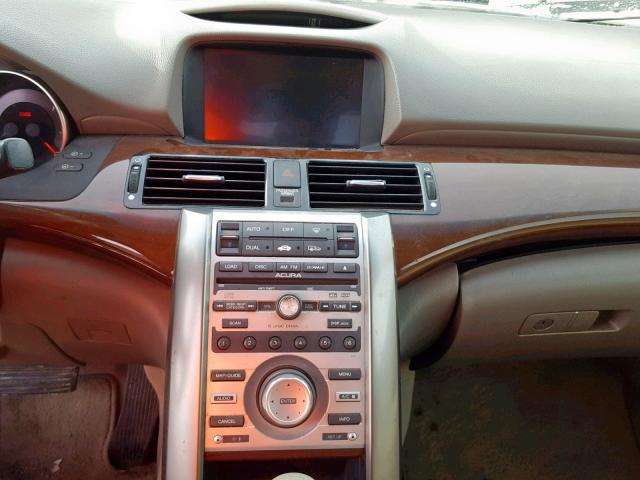 JH4KB16575C018110 - 2005 ACURA RL GRAY photo 9