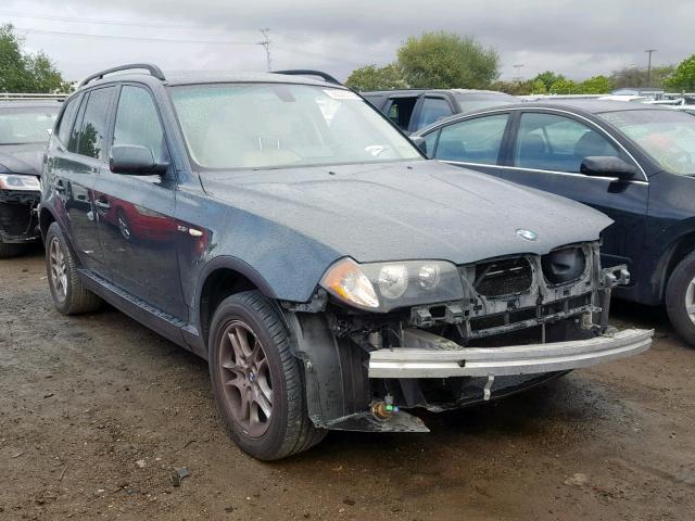 WBXPA73405WC47483 - 2005 BMW X3 2.5I GREEN photo 1